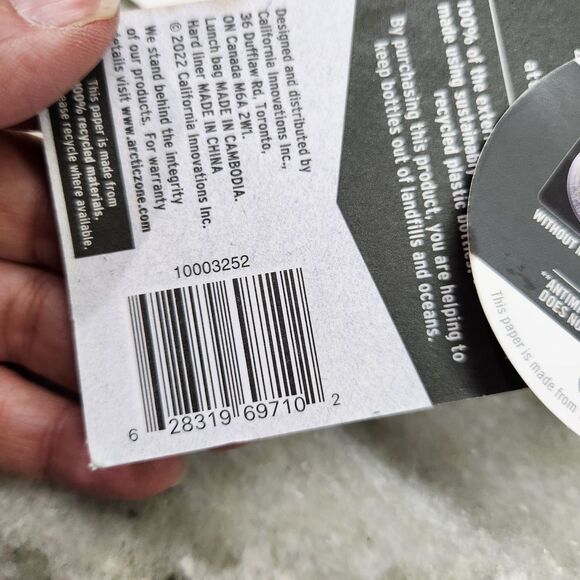 Fulton Bag Co. Upright Lunch Bag - Blue Marble- New With Tags Microban - Picture 7 of 9